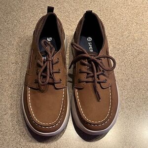 Sperry Boy's Bowfin Tan Boat Shoes